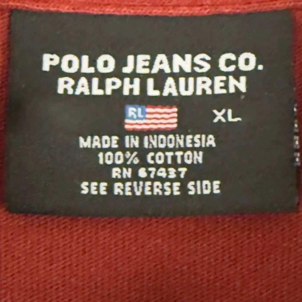 Polo Jeans Co Polo Shirt Mens XL Burgundy Embroidered Cotton Vintage Y2K